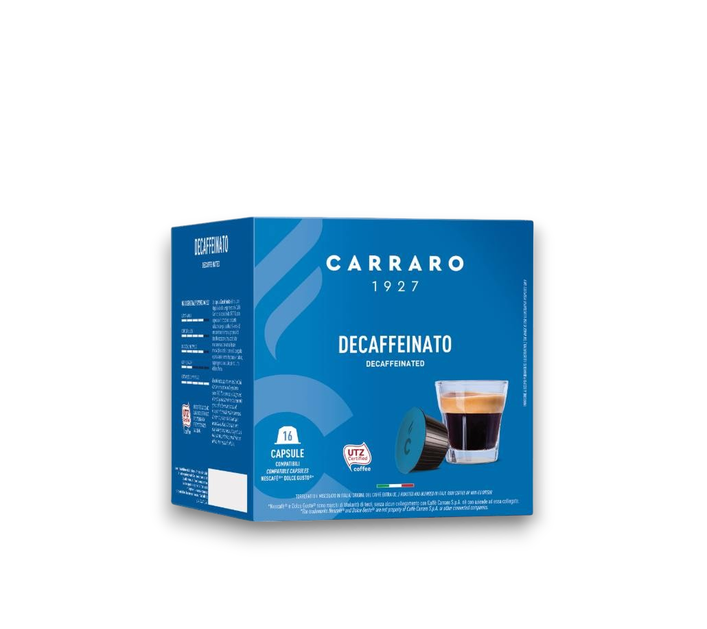 2024-12-25 03.36-Photoroom (6) Кава в капсулах Carraro Dolce Gusto®*Decaffeinato16шт - Зображення 1