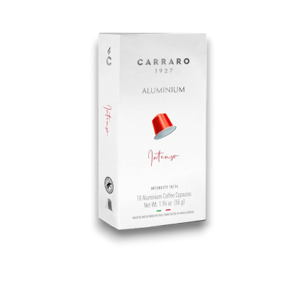 Кава в капсулах Carraro Nespresso®*Intenso 10 aлюмінієвих Капсул