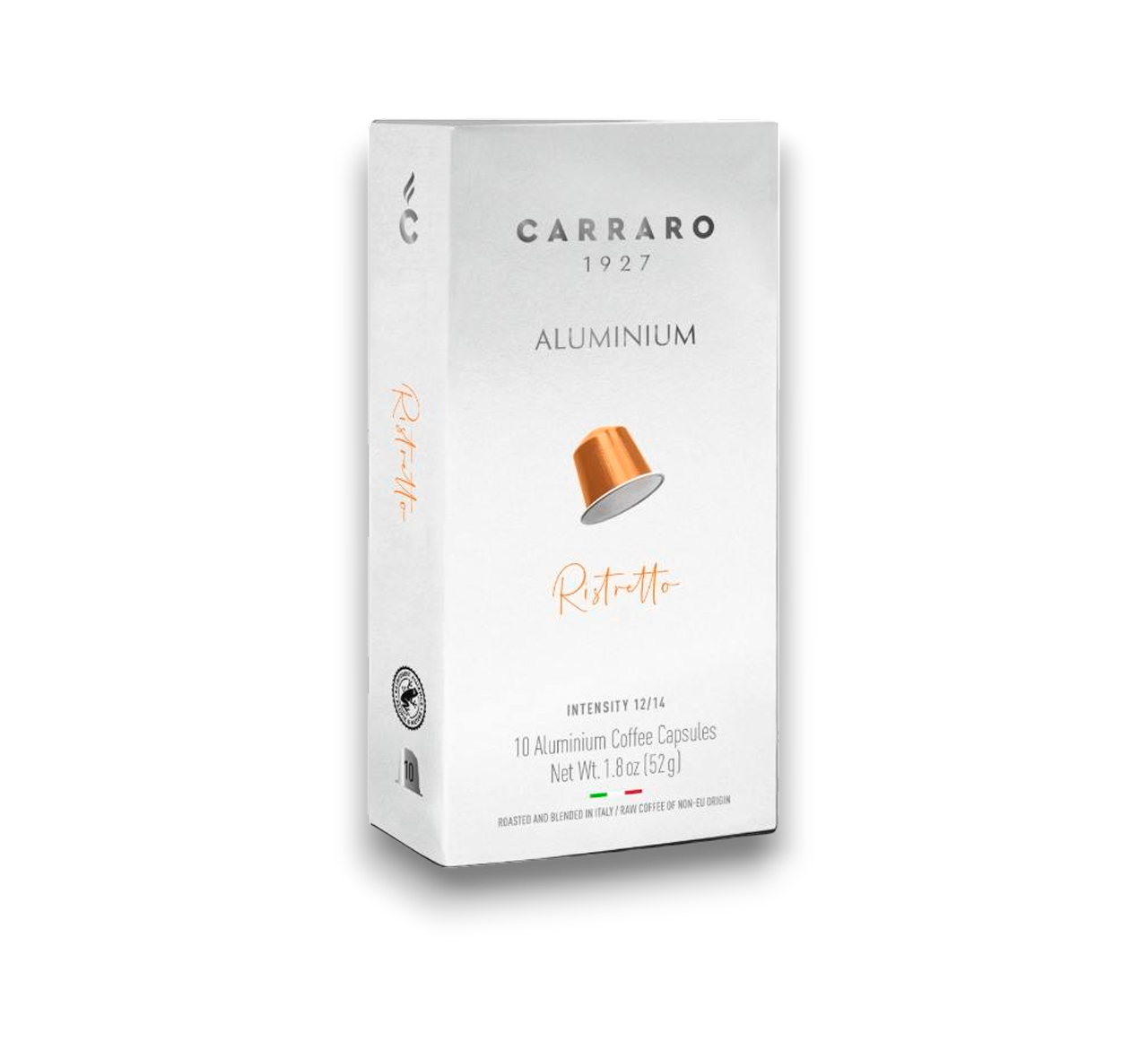 Ristretto Кава в капсулах Carraro Nespresso®*Ristretto 10 aлюмінієвих Капсул - Зображення 1