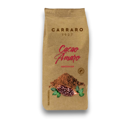 Гірке какао Carraro 0.500кг