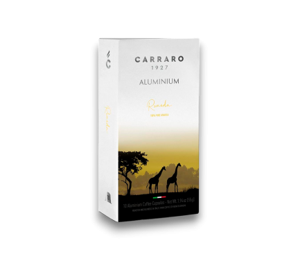 Кава в капсулах Carraro Nespresso®*Rwanda 10 алюмінієвих капсул