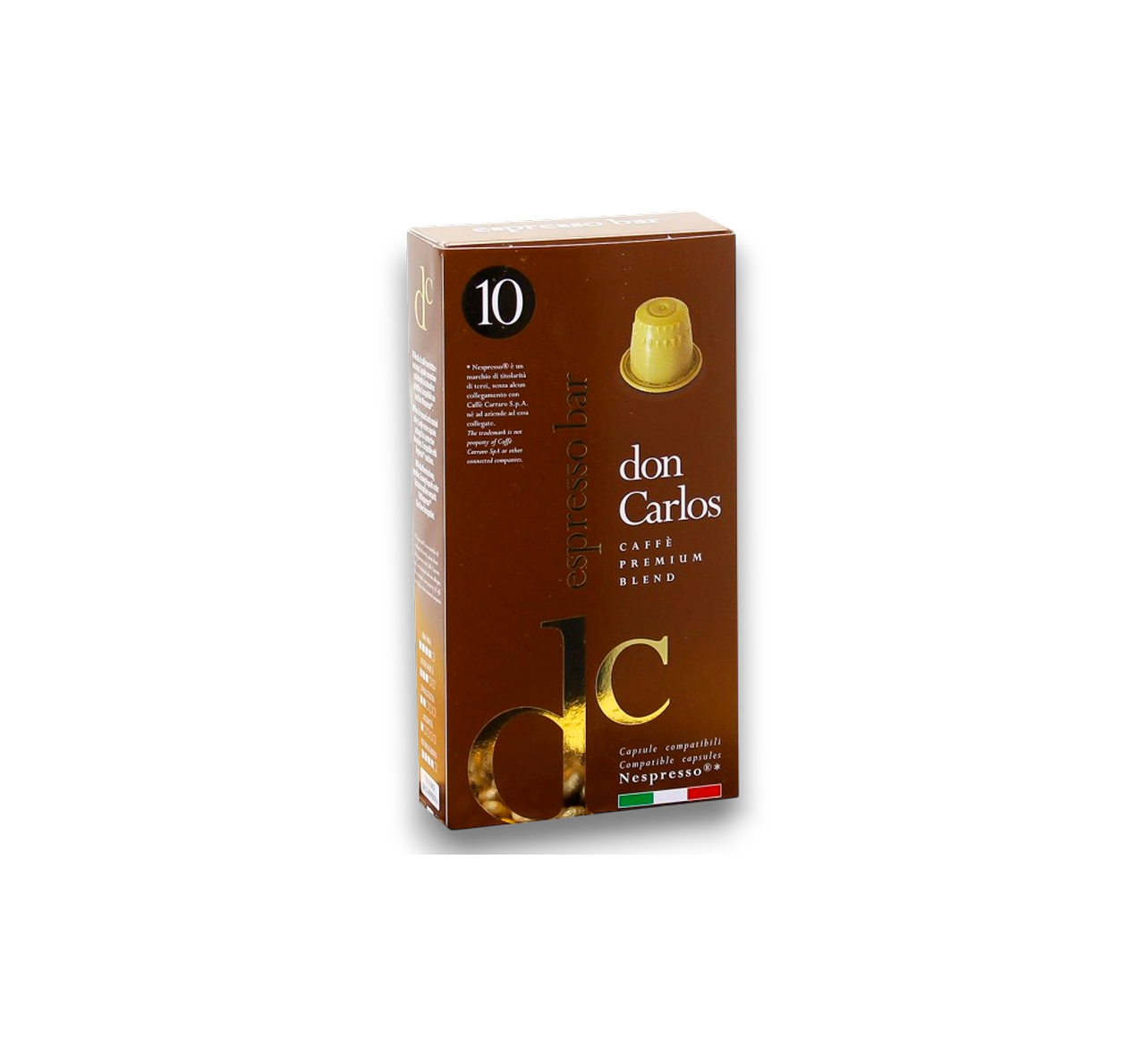 don carlos brun 1 Кава в капсулах Carraro Don Carlos Nespresso Bar, 10 капсул - Зображення 1