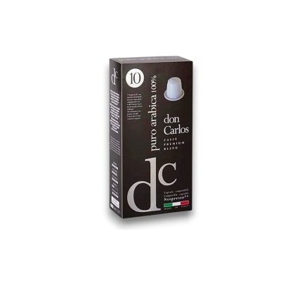 Кава в капсулах Carraro Don Carlos Nespresso Arabica, 10 капсул